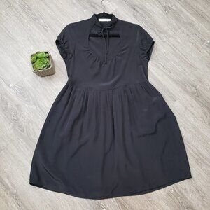 Jacqueline Conoir Black Silk Dress Sz 10